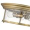 Z-Lite Sonna 3 Light Flush Mount, Heritage Brass And Clear Seedy 727F16-HBR - alternate 6